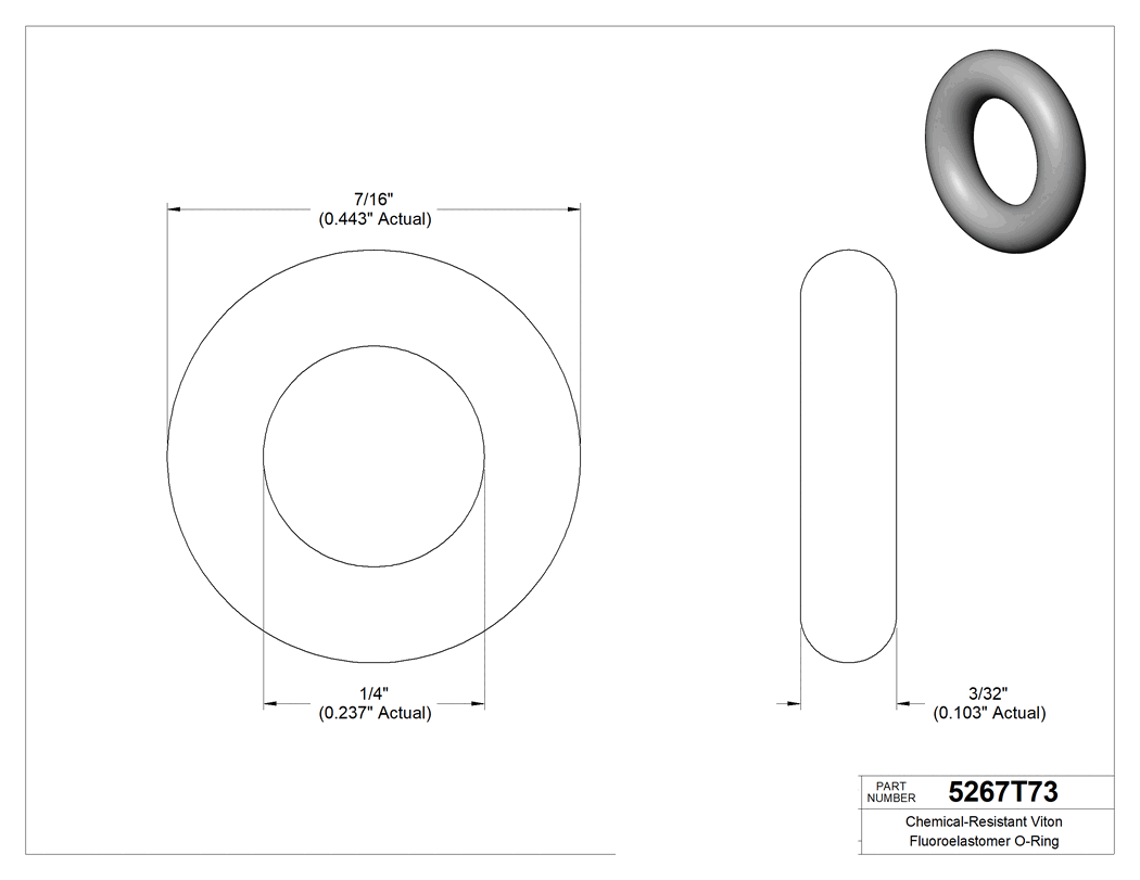 Technical drawing - 5267T73